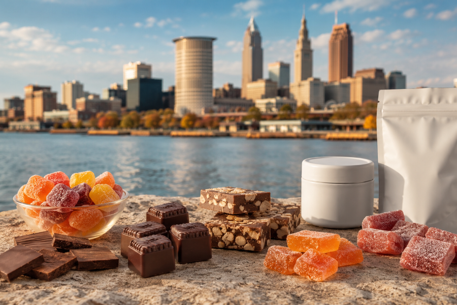 Top 10 best cannabis edibles in Cleveland, Ohio including gummies and infused drinks